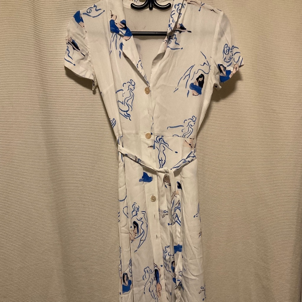 Wilfred midi shirt wrap dress